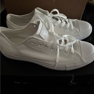 Converse White Canvas Sneakers